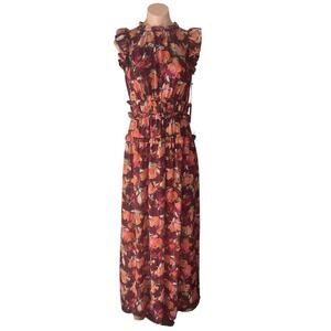 Vince Camuto NEW Spring Floral Printed Lined Maxi Dress NWT Size 4 $168